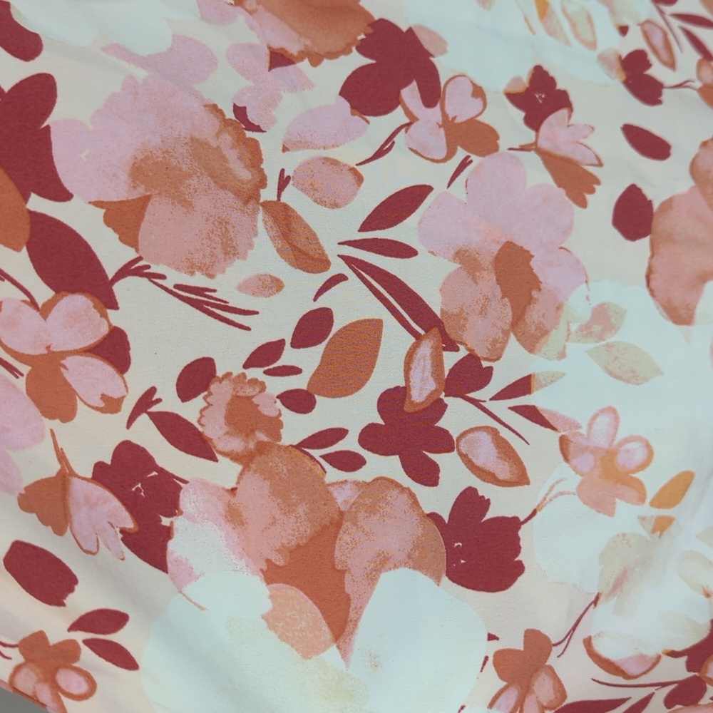 Luxology Floral Button Front Hi Lo Hem Button Down Bohemian Dress‎ Women's L NWT - Picture 5 of 11